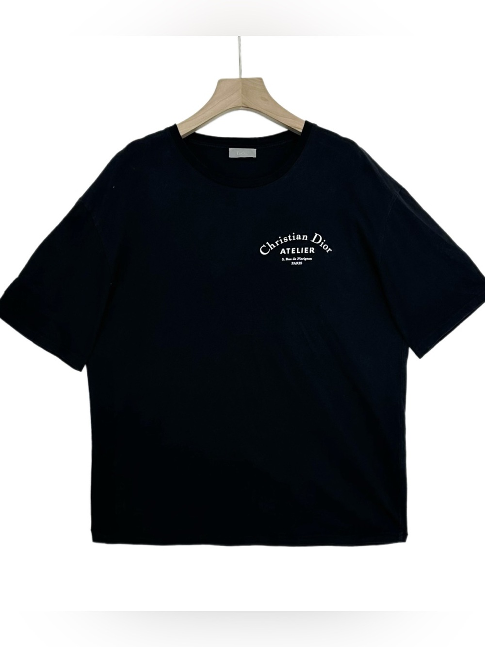 Dior Black Christian Dior Atelier Logo Short Sleeve Tee